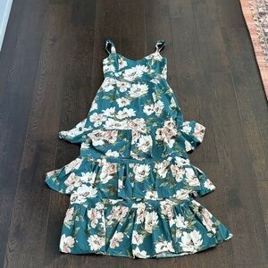 Floral Green Maxi Dress